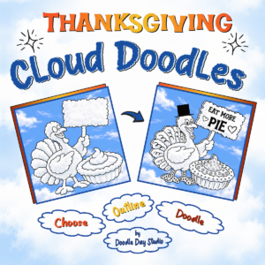 Thanksgiving Cloud Doodle Pictures